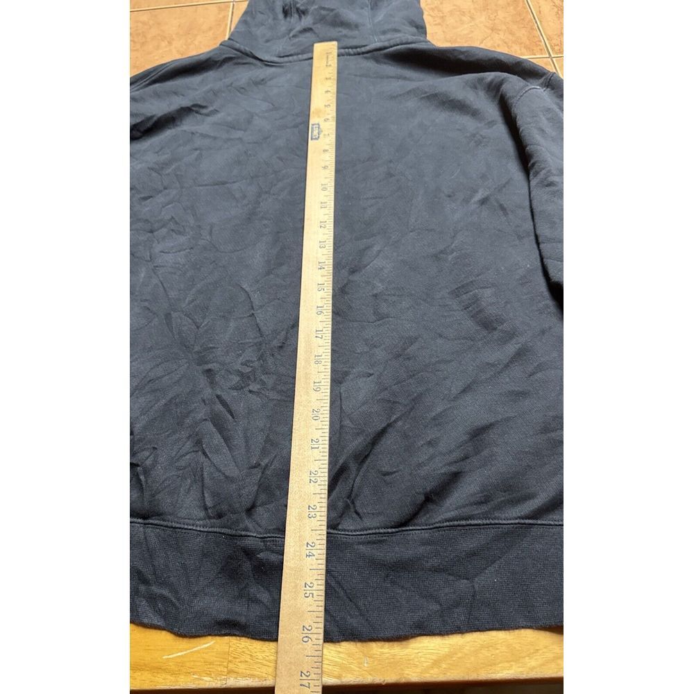 Nike Black Hoodie Mustache Swoosh Logo White Tag Sweatshirt Sz XL‎ Cotton Blend - Picture 9 of 9